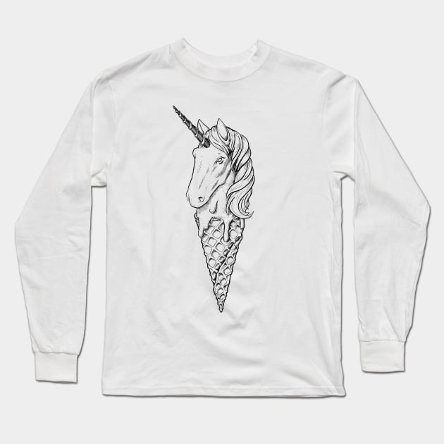 unicorn Long Sleeve T-Shirt by rudoi